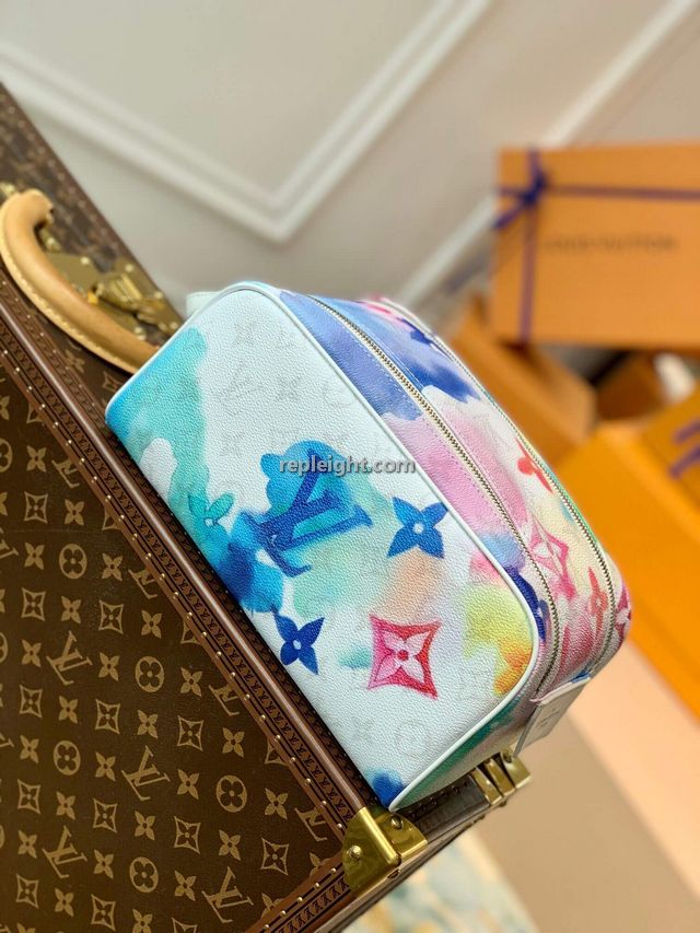 LOUIS VUITTON-M80500 모노그램 워터컬러 멀티코 코팅 캔버스 돕 키트