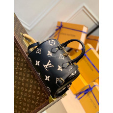 LOUIS VUITTON-M58947 루이비통 블랙/베이지 모노그램 앙프렝뜨 스피디 반둘리에 25