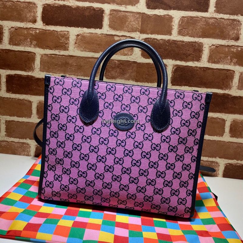 GUCCI-659983 5279 구찌 핑크 GG 멀티컬러 스몰 토트백