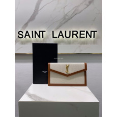 SAINT LAURENT-565739 생 로랑 내추럴 베이지 캔버스 업타운 파우치