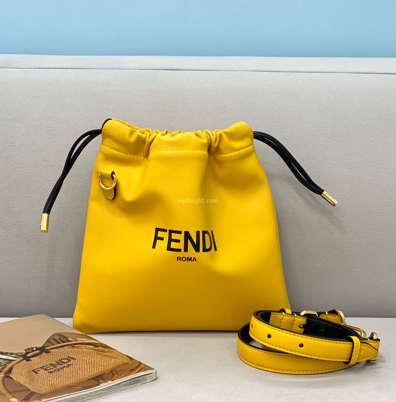 FENDI-7VA510 팬디 옐로우 팩 스몰 파우치 백