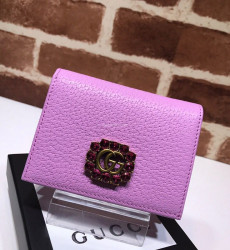 GUCCI-499783 구찌 Vintage Broche 크리스탈 가죽 카드 케이스1