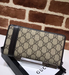 GUCCI-291105 구찌 GG Supreme Web Zip Around Wallet