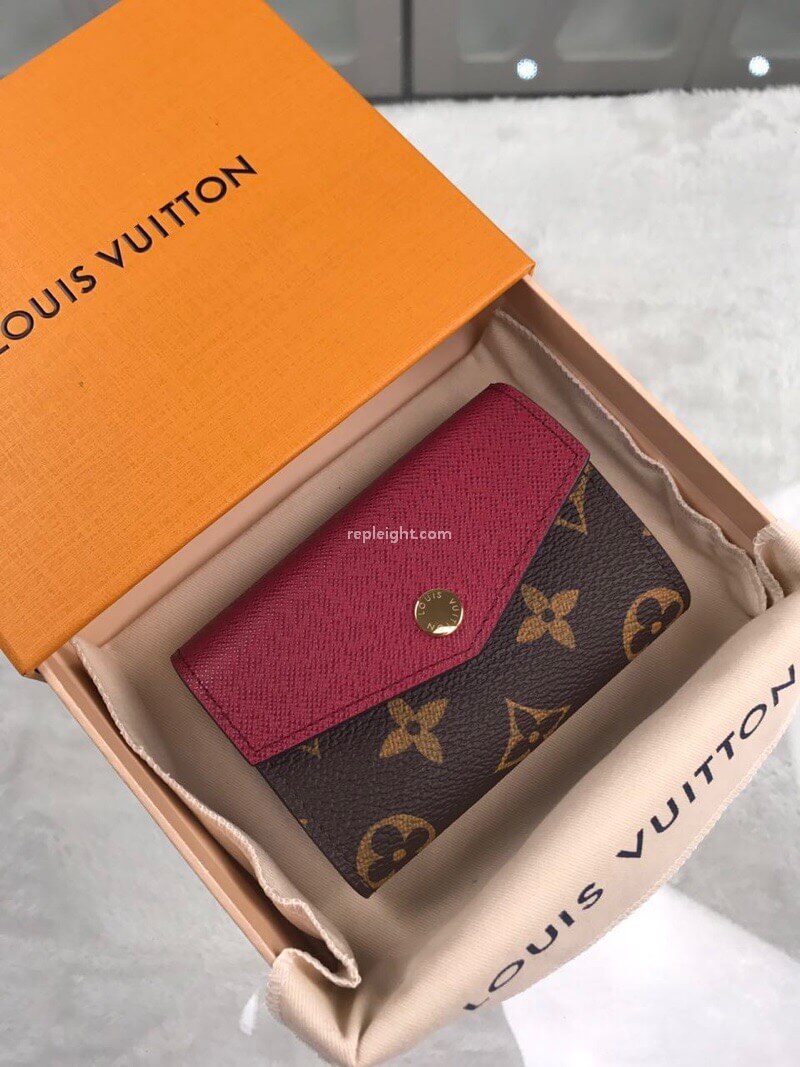 LOUIS VUITTON-M61273 루이비통 모노그램 사라 멀티 카드 월릿 푸시아