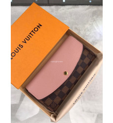 LOUIS VUITTON-N61262 루이비통 다미에 에벤 핑크 노르망디 월릿