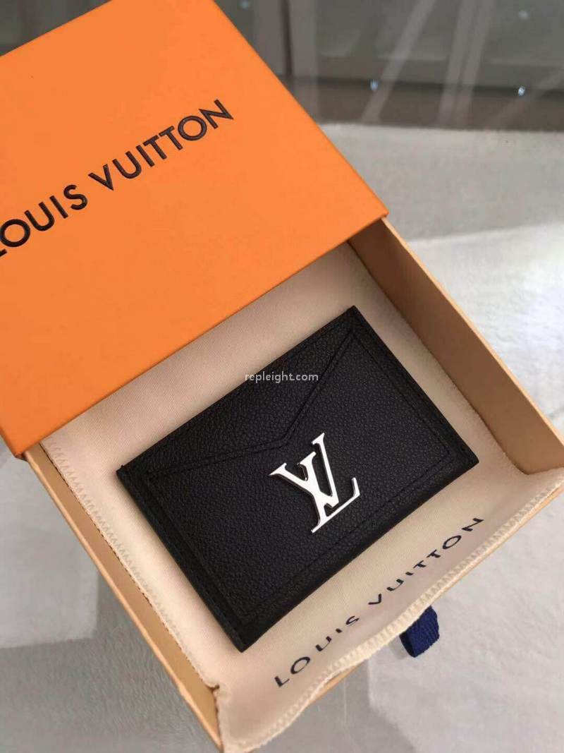 LOUIS VUITTON-M68556 루이비통 느와르 송아지 가죽 락미 카드 홀더