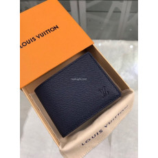 LOUIS VUITTON-M42101 루이비통 타이가 레더 아메리고 월릿 네이비