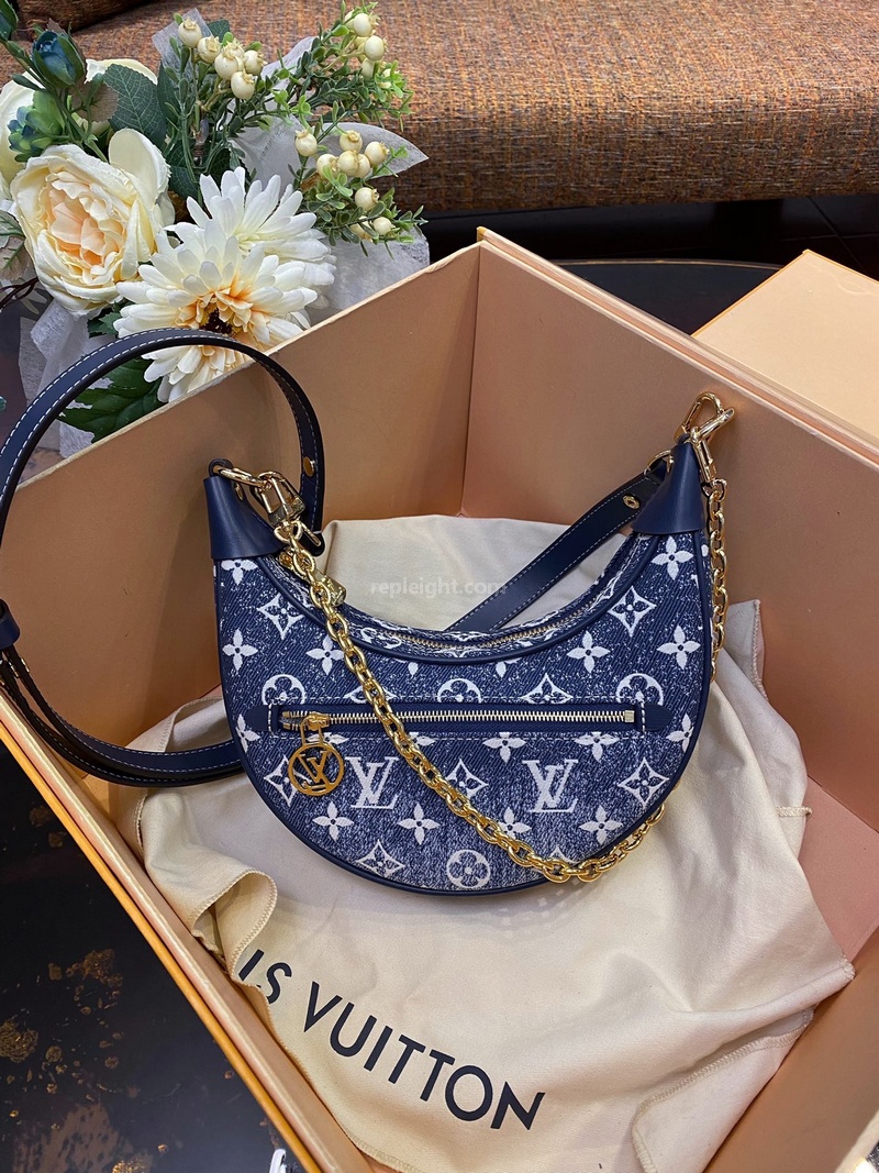 LOUIS VUITTON-M81166 루이비통 네이비 모노그램 데님 루프