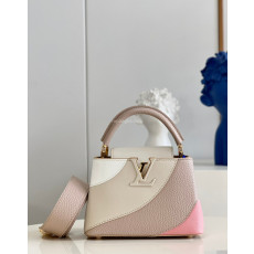 LOUIS VUITTON-M59864 루이비통 핑크/그린 토뤼옹 가죽 카퓌신 미니