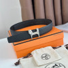 에르메스-HERMES PUNACHE BELT BUCKLE & REVERSIBLE LEATHER STRAP 32MM (4)