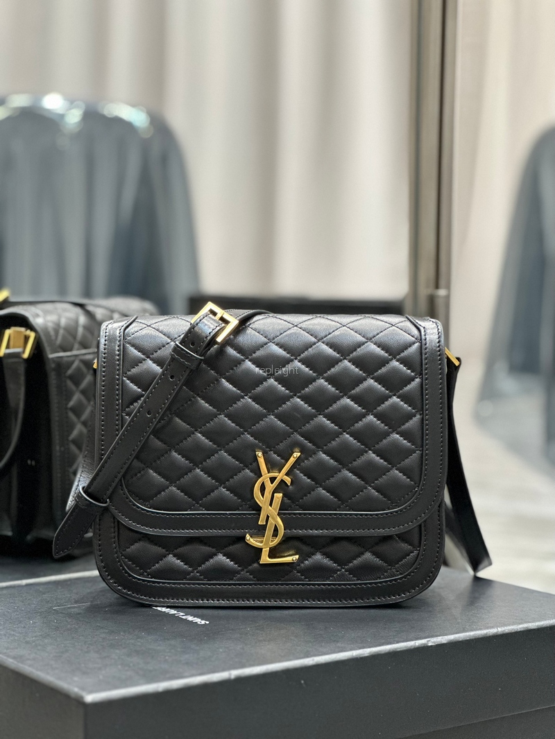 YSL-Saint Laurent 733704AABRT1000 램스킨 유연한 SOLFERINO 미디엄 사첼백