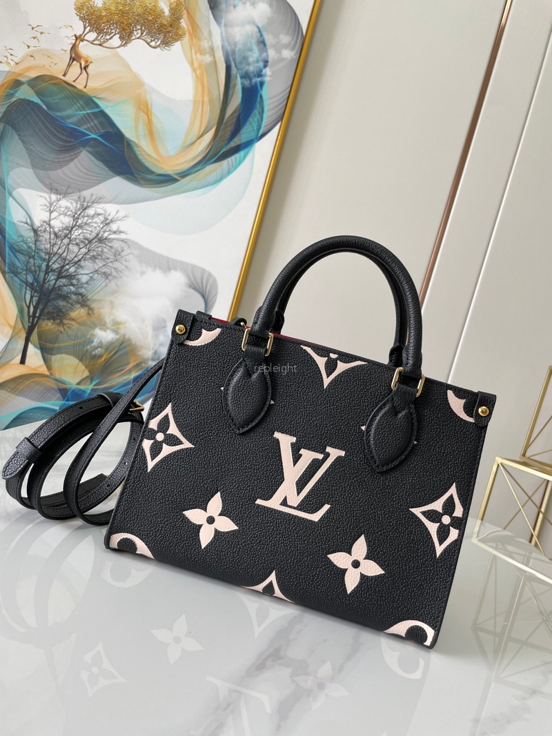 LOUIS VUITTON-M45659 루이비통 블랙/베이지 모노그램 앙프렝뜨 온더고 PM