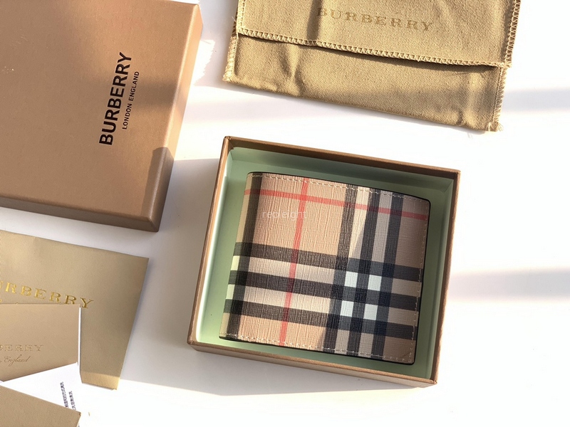 BURBERRY- 80656371 ID 카드 케이스 체크 반지갑