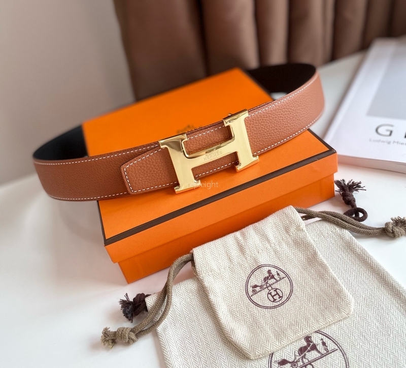 에르메스-HERMES H BUCKLE & REVERSIBLE LEATHER STRAP-2 38MM