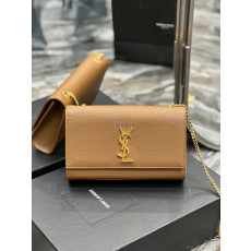 SAINT LAURENT-YSL 364021BOW0J2721 그랑 드 뿌드르 가죽 KATE 미디엄 백