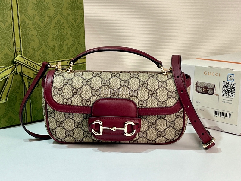 GUCCI-구찌 ‎815206 FAD6M 8759 구찌 홀스빗 1955 스몰 탑 핸들백