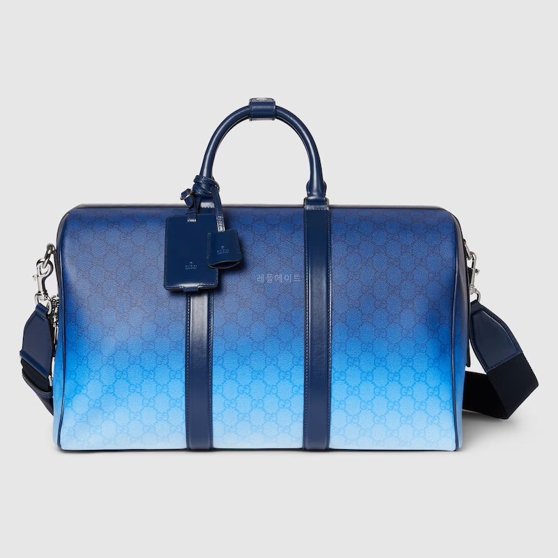 GUCCI-구찌 835688 FAERN 8475 그라데이션 블루 구찌 크로마 미디엄 더플백