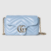 GUCCI-구찌 841290 AAFAY 4928 라이트 블루 가죽 GG 마몽 미니 숄더백